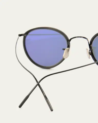 Eyevan Men's 717E Round Acetate-Wrapped Metal Sunglasses | Thumbnail 22 Eyevan Men's 717E Round Acetate-Wrapped Metal Sunglasses | Thumbnail 22