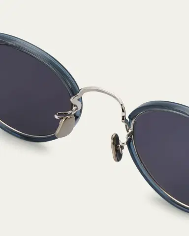 Eyevan Men's 717E Round Acetate-Wrapped Metal Sunglasses | Thumbnail 5 Eyevan Men's 717E Round Acetate-Wrapped Metal Sunglasses | Thumbnail 5