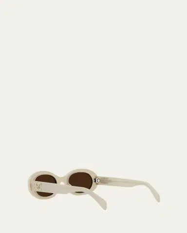 Celine Triomphe Logo Oval Acetate Sunglasses | Thumbnail 7 Celine Triomphe Logo Oval Acetate Sunglasses | Thumbnail 7