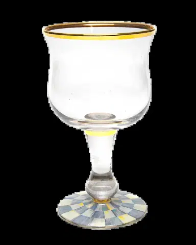 MacKenzie-Childs Sterling Check Wine Glass | Thumbnail 2 MacKenzie-Childs Sterling Check Wine Glass | Thumbnail 2