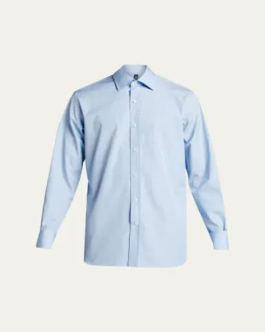 Bergdorf Goodman Men's Poplin French-Cuff Dress Shirt | Thumbnail 5 Bergdorf Goodman Men's Poplin French-Cuff Dress Shirt | Thumbnail 5