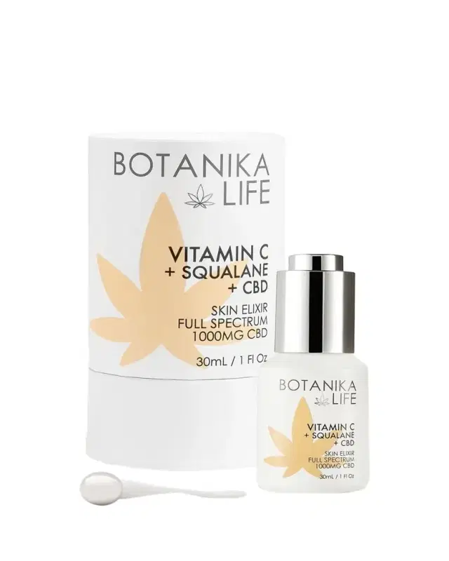 Skin Elixir with Vitamin C + Squalane + Full-Spectrum 1000mg CBD, 1 oz. Skin Elixir with Vitamin C + Squalane + Full-Spectrum 1000mg CBD, 1 oz.