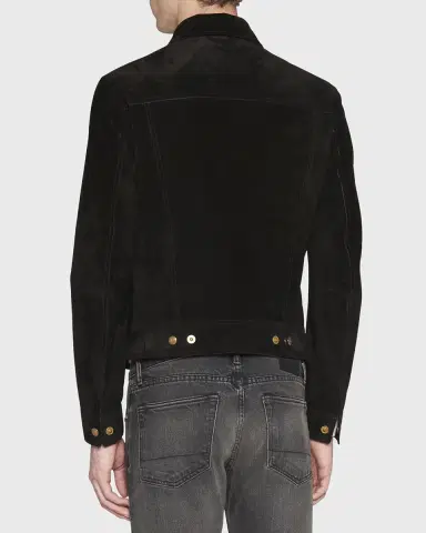Tom Ford Men's Suede Western Jacket | Thumbnail 2 Tom Ford Men's Suede Western Jacket | Thumbnail 2