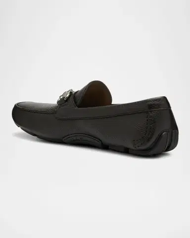 Ferragamo Men's Parigi Gancini Leather Drivers | Thumbnail 3 Ferragamo Men's Parigi Gancini Leather Drivers | Thumbnail 3