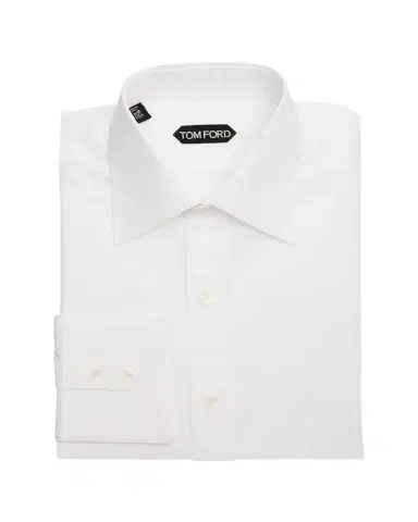 TOM FORD Men's Cotton Point-Collar Dress Shirt | Thumbnail 1 TOM FORD Men's Cotton Point-Collar Dress Shirt | Thumbnail 1