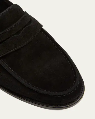 Manolo Blahnik Perrita Suede Penny Loafers | Thumbnail 3 Manolo Blahnik Perrita Suede Penny Loafers | Thumbnail 3
