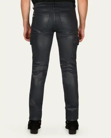 Monfrère Men's Preston Coated Denim Cargo Pants | Thumbnail 3 Monfrère Men's Preston Coated Denim Cargo Pants | Thumbnail 3