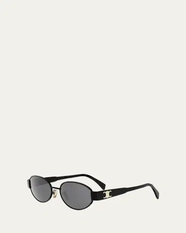 Celine Triomphe Oval Metal Sunglasses | Thumbnail 6 Celine Triomphe Oval Metal Sunglasses | Thumbnail 6