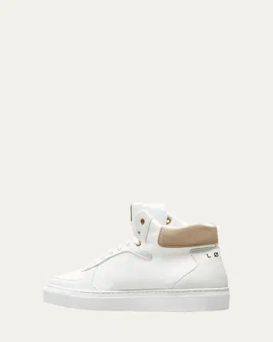 LOCI Eleven Colorblock High-Top Court Sneakers - Made with Recycled Nylon | Thumbnail 4 LOCI Eleven Colorblock High-Top Court Sneakers - Made with Recycled Nylon | Thumbnail 4