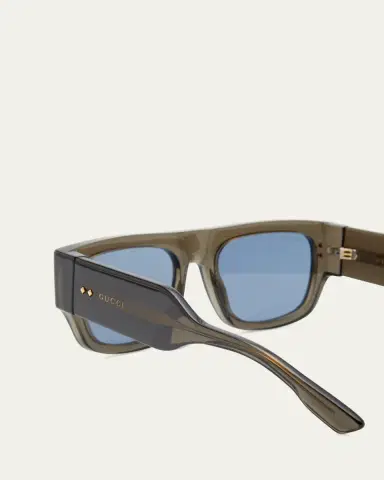 Gucci Men's Oversized Rectangle Sunglasses | Thumbnail 7 Gucci Men's Oversized Rectangle Sunglasses | Thumbnail 7