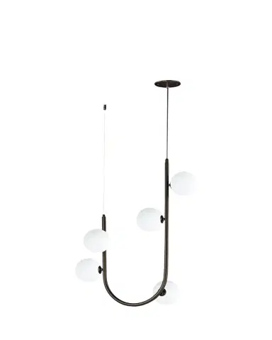 Studio M Nina Magon Design from Contour 5-Light Cord Hung Pendant 3000K | Thumbnail 1 Studio M Nina Magon Design from Contour 5-Light Cord Hung Pendant 3000K | Thumbnail 1