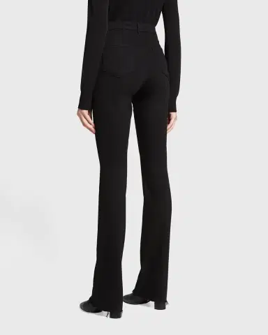 L'Agence Ruth High-Rise Straight Jeans w/ Raw Hem | Thumbnail 2 L'Agence Ruth High-Rise Straight Jeans w/ Raw Hem | Thumbnail 2