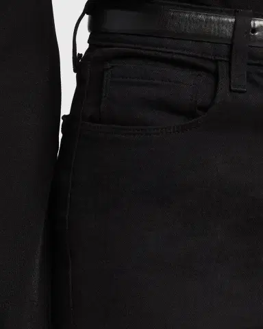 L'Agence Ruth High-Rise Straight Jeans w/ Raw Hem | Thumbnail 4 L'Agence Ruth High-Rise Straight Jeans w/ Raw Hem | Thumbnail 4