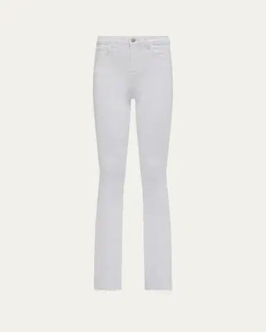 L'Agence Ruth High-Rise Straight Jeans w/ Raw Hem | Thumbnail 5 L'Agence Ruth High-Rise Straight Jeans w/ Raw Hem | Thumbnail 5