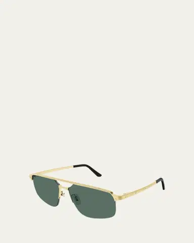 Cartier Men's Square Rimless Metal Sunglasses | Thumbnail 2 Cartier Men's Square Rimless Metal Sunglasses | Thumbnail 2