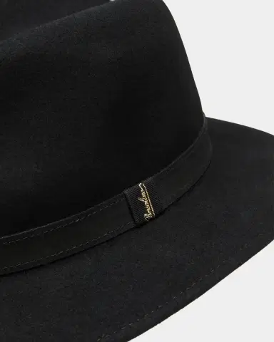 BORSALINO Men's Alessandria Leather-Band Wool Fedora Hat | Thumbnail 2 BORSALINO Men's Alessandria Leather-Band Wool Fedora Hat | Thumbnail 2