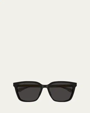 Gucci Men's Temple-Logo Square Sunglasses | Thumbnail 3 Gucci Men's Temple-Logo Square Sunglasses | Thumbnail 3