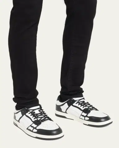 AMIRI Men's Skel Low-Top Leather Sneakers | Thumbnail 2 AMIRI Men's Skel Low-Top Leather Sneakers | Thumbnail 2