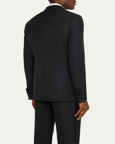 Brioni Men's Solid Wool Tuxedo | Thumbnail 9 Brioni Men's Solid Wool Tuxedo | Thumbnail 9