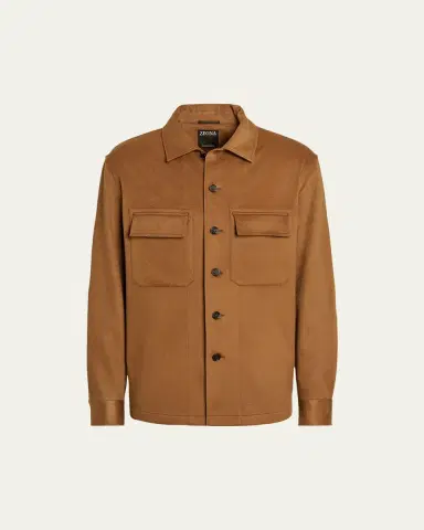 Zegna Men's Cashmere Overshirt | Thumbnail 5 Zegna Men's Cashmere Overshirt | Thumbnail 5