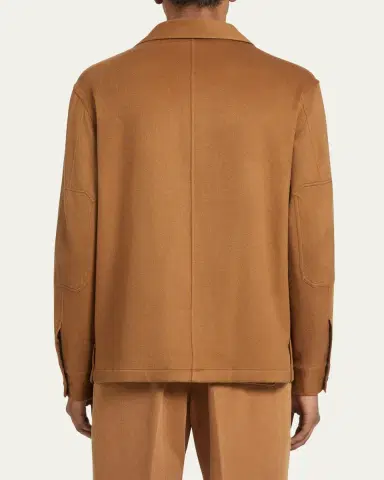Zegna Men's Cashmere Overshirt | Thumbnail 7 Zegna Men's Cashmere Overshirt | Thumbnail 7