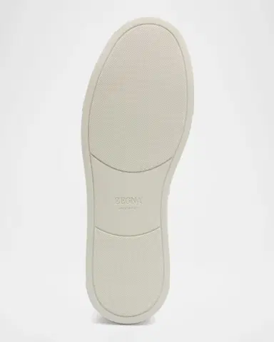 ZEGNA Men 's Triple Stitch Suede Sneakers | Thumbnail 4 ZEGNA Men 's Triple Stitch Suede Sneakers | Thumbnail 4