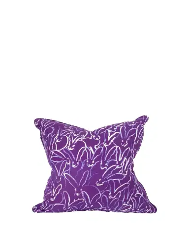 Hunt Slonem Rabbit Run Pillow, 22" | Thumbnail 1 Hunt Slonem Rabbit Run Pillow, 22" | Thumbnail 1