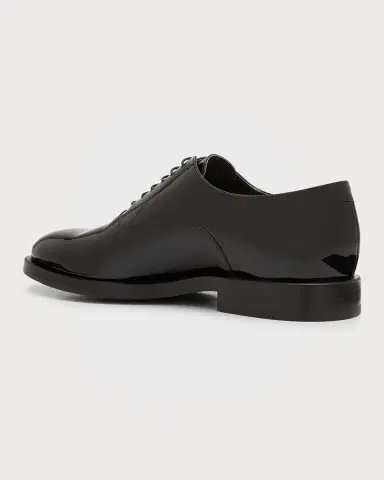 Brunello Cucinelli Men's Patent Leather Tuxedo Oxford Shoes | Thumbnail 2 Brunello Cucinelli Men's Patent Leather Tuxedo Oxford Shoes | Thumbnail 2