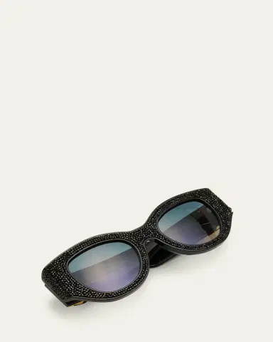 Anna-Karin Karlsson Lucky Goes to Vegas Crystals & Acetate Cat-Eye Sunglasses | Thumbnail 5 Anna-Karin Karlsson Lucky Goes to Vegas Crystals & Acetate Cat-Eye Sunglasses | Thumbnail 5
