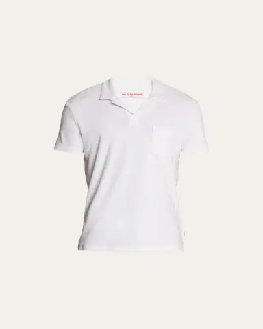 Orlebar Brown Men's Cotton Terry Polo Shirt | Thumbnail 7 Orlebar Brown Men's Cotton Terry Polo Shirt | Thumbnail 7