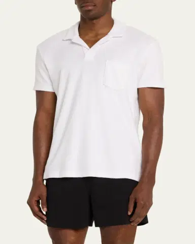 Orlebar Brown Men's Cotton Terry Polo Shirt | Thumbnail 9 Orlebar Brown Men's Cotton Terry Polo Shirt | Thumbnail 9
