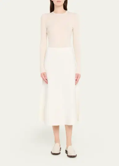Gabriela Hearst Freddie Midi Wool-Cashmere Skirt | Thumbnail 2 Gabriela Hearst Freddie Midi Wool-Cashmere Skirt | Thumbnail 2