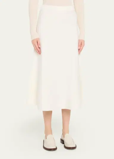 Gabriela Hearst Freddie Midi Wool-Cashmere Skirt | Thumbnail 4 Gabriela Hearst Freddie Midi Wool-Cashmere Skirt | Thumbnail 4