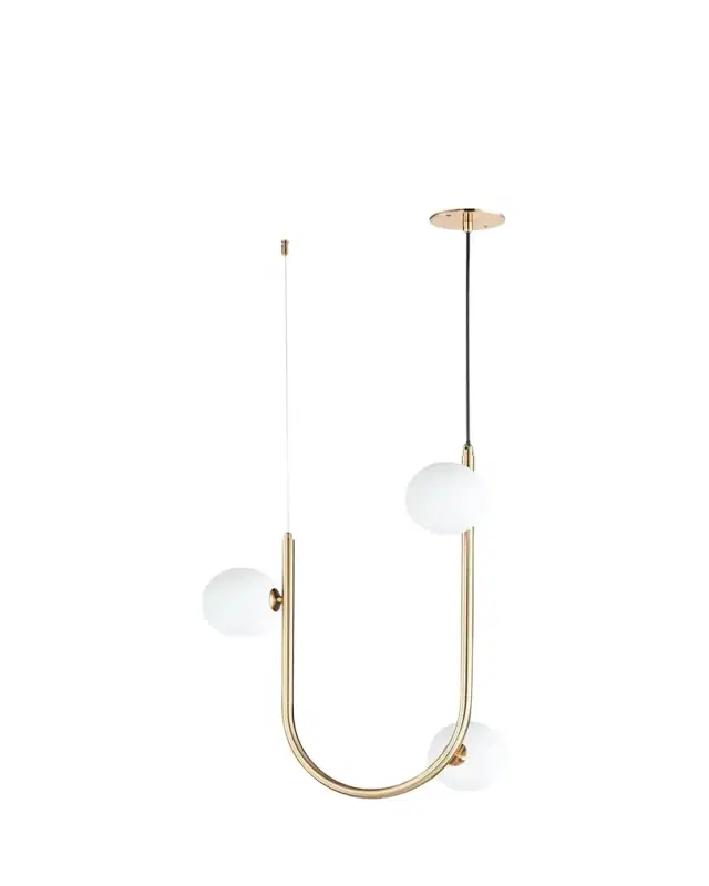 Nina Magon Design from Contour 3-Light Cord Hung Pendant 3000K Nina Magon Design from Contour 3-Light Cord Hung Pendant 3000K