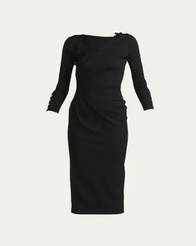 Giorgio Armani Asymmetric Keyhole Midi Dress | Thumbnail 7 Giorgio Armani Asymmetric Keyhole Midi Dress | Thumbnail 7