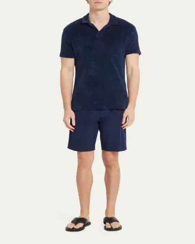 Orlebar Brown Men's Cotton Terry Polo Shirt | Thumbnail 2 Orlebar Brown Men's Cotton Terry Polo Shirt | Thumbnail 2