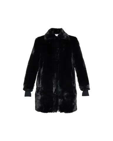 Akris punto Faux-Fur Collared Coat | Thumbnail 1 Akris punto Faux-Fur Collared Coat | Thumbnail 1