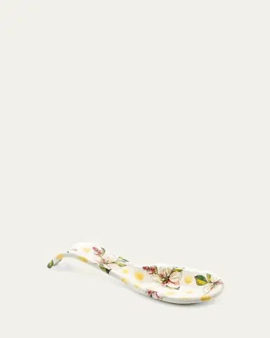 MacKenzie-Childs Wildflowers Yellow Enamel Spoon Rest | Thumbnail 2 MacKenzie-Childs Wildflowers Yellow Enamel Spoon Rest | Thumbnail 2