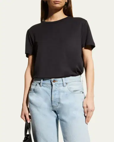 MAJESTIC FILATURES Lyocell Cotton Semi-Relaxed Short-Sleeve Crewneck tee | Thumbnail 4 MAJESTIC FILATURES Lyocell Cotton Semi-Relaxed Short-Sleeve Crewneck tee | Thumbnail 4