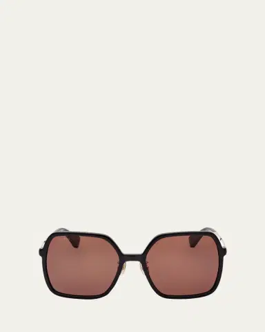 Max Mara Mixed-Media Square Sunglasses | Thumbnail 2 Max Mara Mixed-Media Square Sunglasses | Thumbnail 2