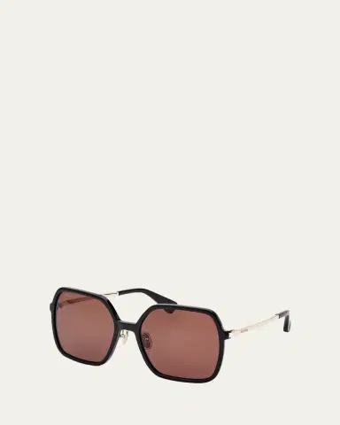 Max Mara Mixed-Media Square Sunglasses | Thumbnail 3 Max Mara Mixed-Media Square Sunglasses | Thumbnail 3