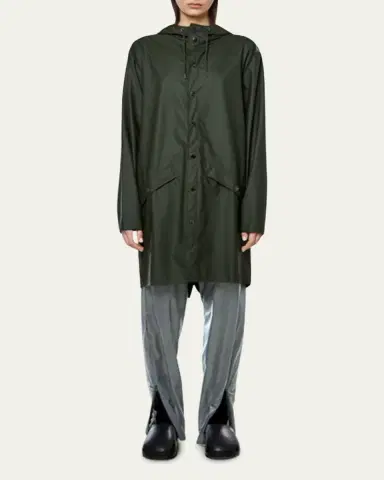 Rains Long Snap-Front Jacket | Thumbnail 2 Rains Long Snap-Front Jacket | Thumbnail 2