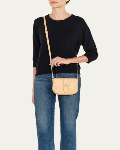 Il Bisonte Alloro Saddle Vachetta Leather Crossbody Bag | Thumbnail 3 Il Bisonte Alloro Saddle Vachetta Leather Crossbody Bag | Thumbnail 3