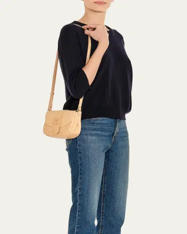 Il Bisonte Alloro Saddle Vachetta Leather Crossbody Bag | Thumbnail 5 Il Bisonte Alloro Saddle Vachetta Leather Crossbody Bag | Thumbnail 5