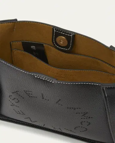 Stella McCartney Mini Logo Grain Vegan Leather Crossbody Bag | Thumbnail 4 Stella McCartney Mini Logo Grain Vegan Leather Crossbody Bag | Thumbnail 4