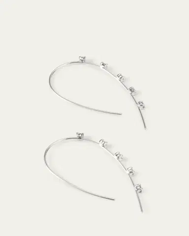 Lana 14K Gold Small Multi Solo Hooked on Hoop Earrings | Thumbnail 4 Lana 14K Gold Small Multi Solo Hooked on Hoop Earrings | Thumbnail 4