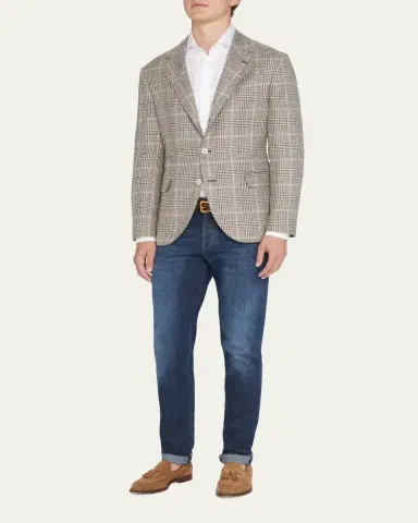 Brunello Cucinelli Men's 5-Pocket Denim Jeans | Thumbnail 2 Brunello Cucinelli Men's 5-Pocket Denim Jeans | Thumbnail 2
