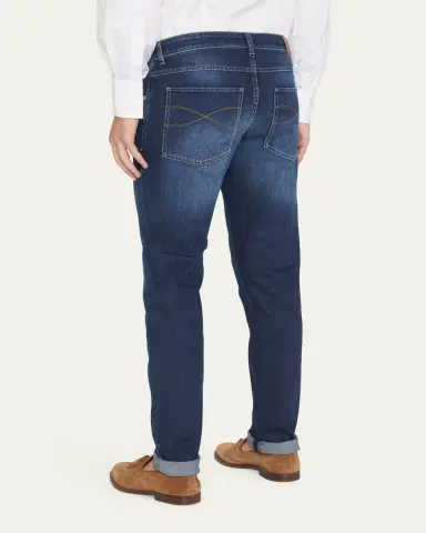 Brunello Cucinelli Men's 5-Pocket Denim Jeans | Thumbnail 3 Brunello Cucinelli Men's 5-Pocket Denim Jeans | Thumbnail 3