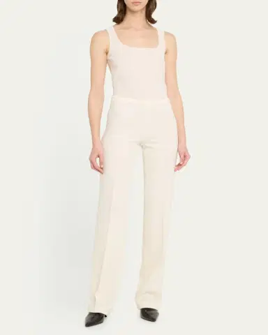 Akris Scoop-Neck Silk Georgette Tank Top | Thumbnail 2 Akris Scoop-Neck Silk Georgette Tank Top | Thumbnail 2