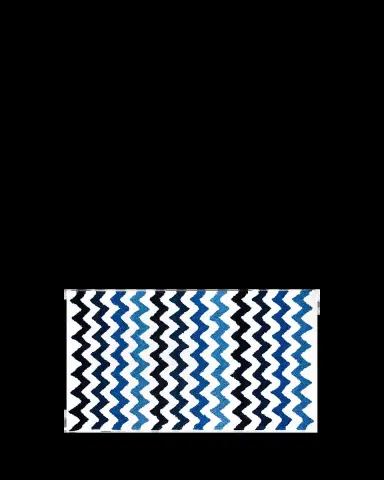 MacKenzie-Childs Royal Zig Zag Bath Rug, Large | Thumbnail 2 MacKenzie-Childs Royal Zig Zag Bath Rug, Large | Thumbnail 2